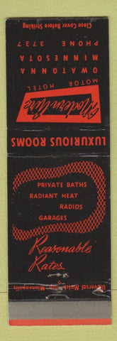 Matchbook Cover - Modern Aire Motor Hotel Owatonna MN