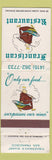 Matchbook Cover - Franciscan Restaurant San Francisco CA WORN