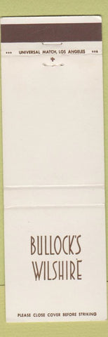 Matchbook Cover - Bullock's Wilshire Los Angeles CA store