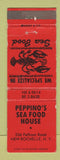 Matchbook Cover - Peppino's Seafood House New Rochelle NY WEAR