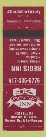 Matchbook Cover - Regis Inn Branson MO