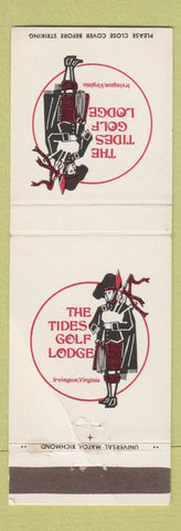 Matchbook Cover - Tides Golf Lodge Irvington VA