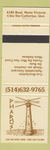 Matchbook Cover - Pharos Cote Ste Catherine QC