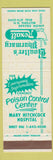 Matchbook Cover - Mary Hitchcock Hospital Boulter's Drugs Milford NH