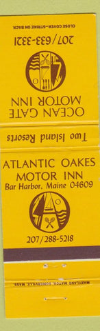 Matchbook Cover - Ocean Gate Motor Inn Atlantic Oakes Bar Harbor ME