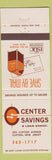 Matchbook Cover - Center Savings Loan Clifton NJ