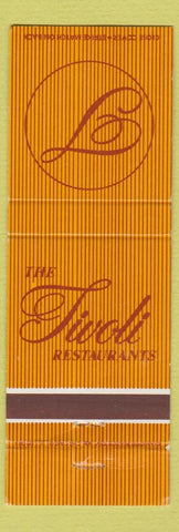 Matchbook Cover - The Tivoli Restaurants Chicago Heights IL Country Club Hills