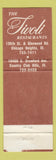 Matchbook Cover - The Tivoli Restaurants Chicago Heights IL Country Club Hills