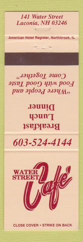 Matchbook Cover - Water Street Cafe Laconia NH