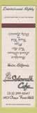 Matchbook Cover - Sidewalk Cafe Venice CA