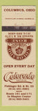 Matchbook Cover - Colorado Cattle Company Columbus OH WEAR