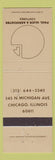 Matchbook Cover - Paul Glick Associates Salon Chicago IL WEAR