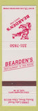 Matchbook Cover - Bearden's Restaurant Rocky River OH