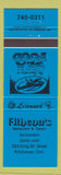 Matchbook Cover - Athena's Restaurant Kitchener ON blue