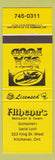 Matchbook Cover - Athena's Restaurant Kitchener ON yellow