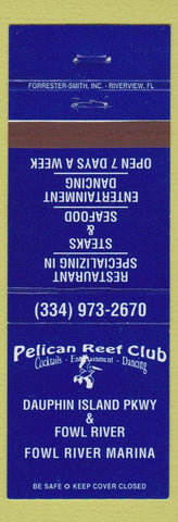 Matchbook Cover - Pelican Reef Club Theodore AL