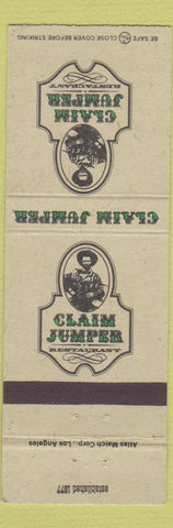 Matchbook Cover Claim Jumper Restaurant Los Alamitos Santa Ana Corona Irvine CA