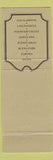 Matchbook Cover Claim Jumper Restaurant Los Alamitos Santa Ana Corona Irvine CA