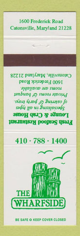 Matchbook Cover - Wharfside Catonsville MD