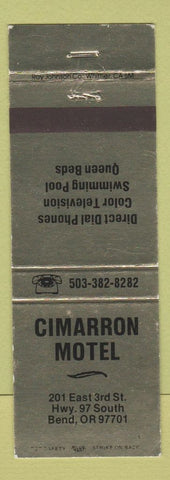 Matchbook Cover - Cimarron Motel Bend OR