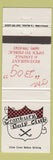 Matchbook Cover - Cranbury Golf Club West Windsor Township NJ