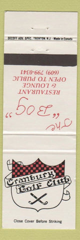 Matchbook Cover - Cranbury Golf Club West Windsor Township NJ