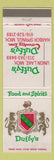 Matchbook Cover - Duffy's Union Lake MI Harbor Springs