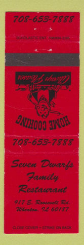 Matchbook Cover - Seven Dwarfs Restaurant Wheaton IL