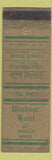 Matchbook Cover - Windsor Hotel Bangor ME