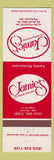 Matchbook Cover - Jamie's Ice Cream Parlors Plymouth Lincoln NH WEAR