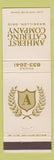 Matchbook Cover - Amherst Catering Company Massillon OH