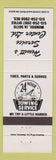 Matchbook Cover - Hewitt's Service Center Towing Monroe IA