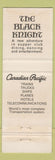 Matchbook Cover - The Black Knight Royal York Hotel Toronto ON