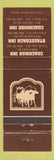 Matchbook Cover - Coachman Inn Fort St John BC Chelwynd Fort Nelson