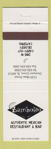 Matchbook Cover - Bamboleo Mexican Restaurant Downers Grove IL