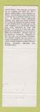 Matchbook Cover - Jammin Salmon Park City UT Jazz