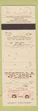 Matchbook Cover - Tortilla Flats Texas Bar Toronto ON
