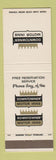 Matchbook Cover - Downtowner Motor Inns Florence SC