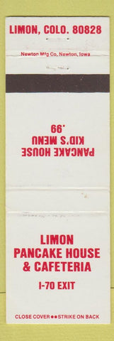Matchbook Cover - Limon Pancake House Cafeteria Colorado