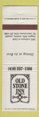 Matchbook Cover - Old Stone Inn Niagara Falls ON