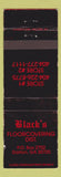 Matchbook Cover - Black's Floor Coverings Dalton GA WEAR