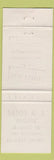 Matchbook Cover - AM Edgar Real Estate Dunnville ON green