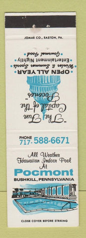 Matchbook Cover - Pocmont Bushkill PA