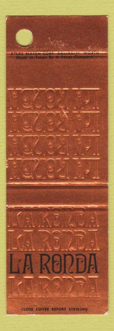 Matchbook Cover - LA Ronda Restaurant Dallas TX SAMPLE
