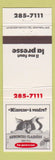 Matchbook Cover - Minoune A Vendre Classified Ads? QC