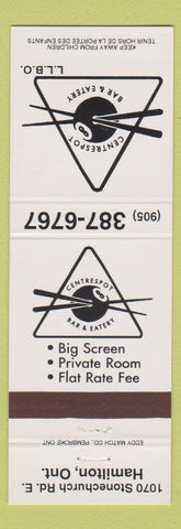 Matchbook Cover - Centrespot Bar Eater Billiards Hamilton ON