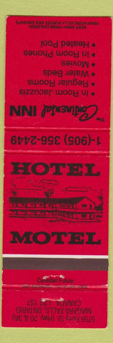 Matchbook Cover - Continental Inn Niagara Falls ON