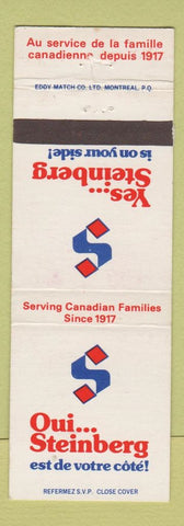 Matchbook Cover - Steinberg Canada