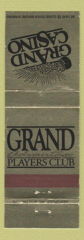 Matchbook Cover - Grand Advantage Players Club Casino Biloxi Gulfport MS