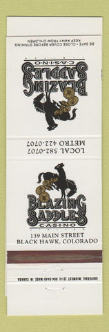 Matchbook Cover - Blazing Saddles Casino Black Hawk Colorado